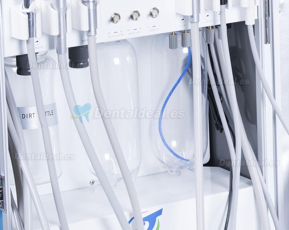Greeloy® Led Fibra óptica Unidad Dental Portátil GU-P206 con Escalador y Lámparas de Polimerización